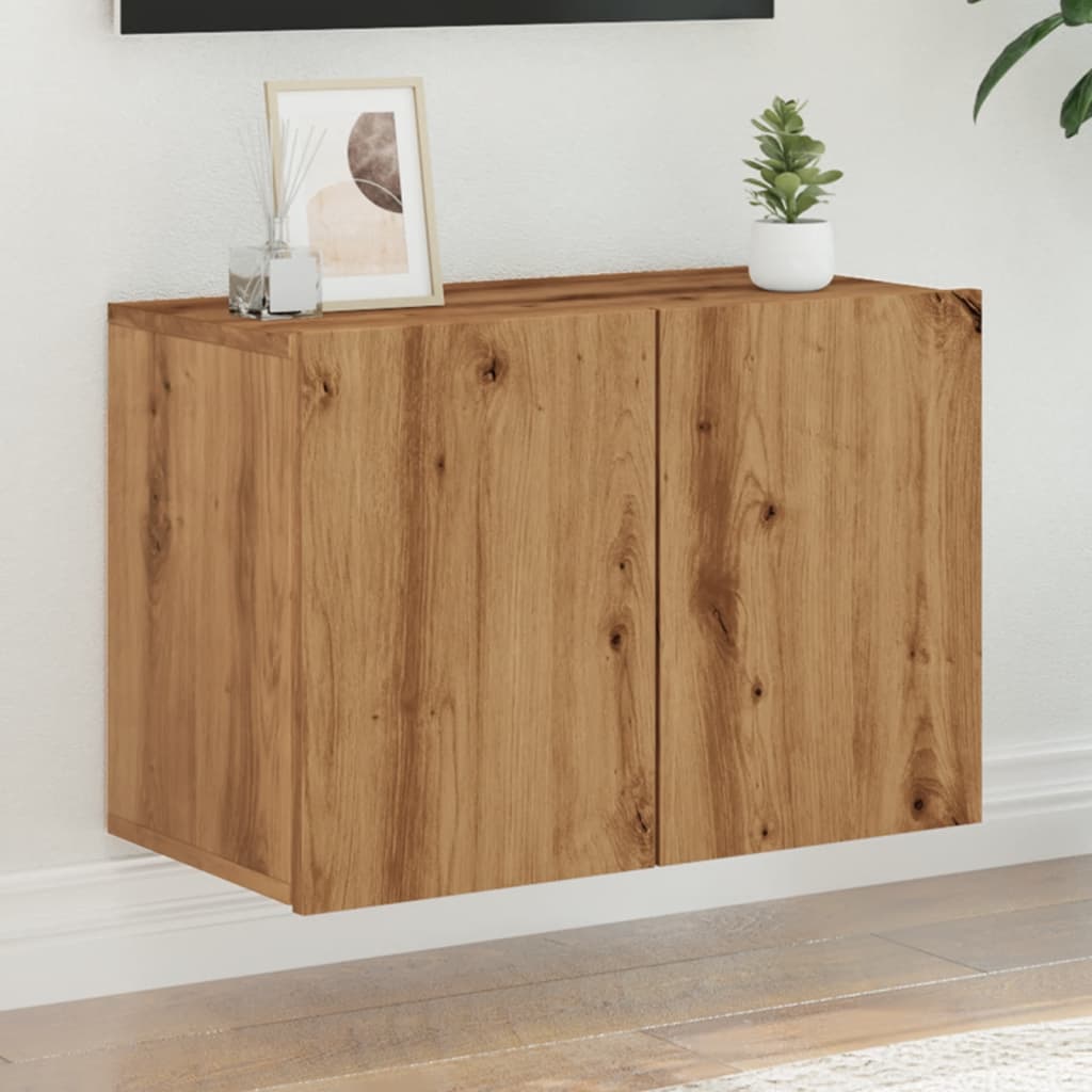 vidaXL Mueble para TV de pared roble artesanal 60x30x41 cm