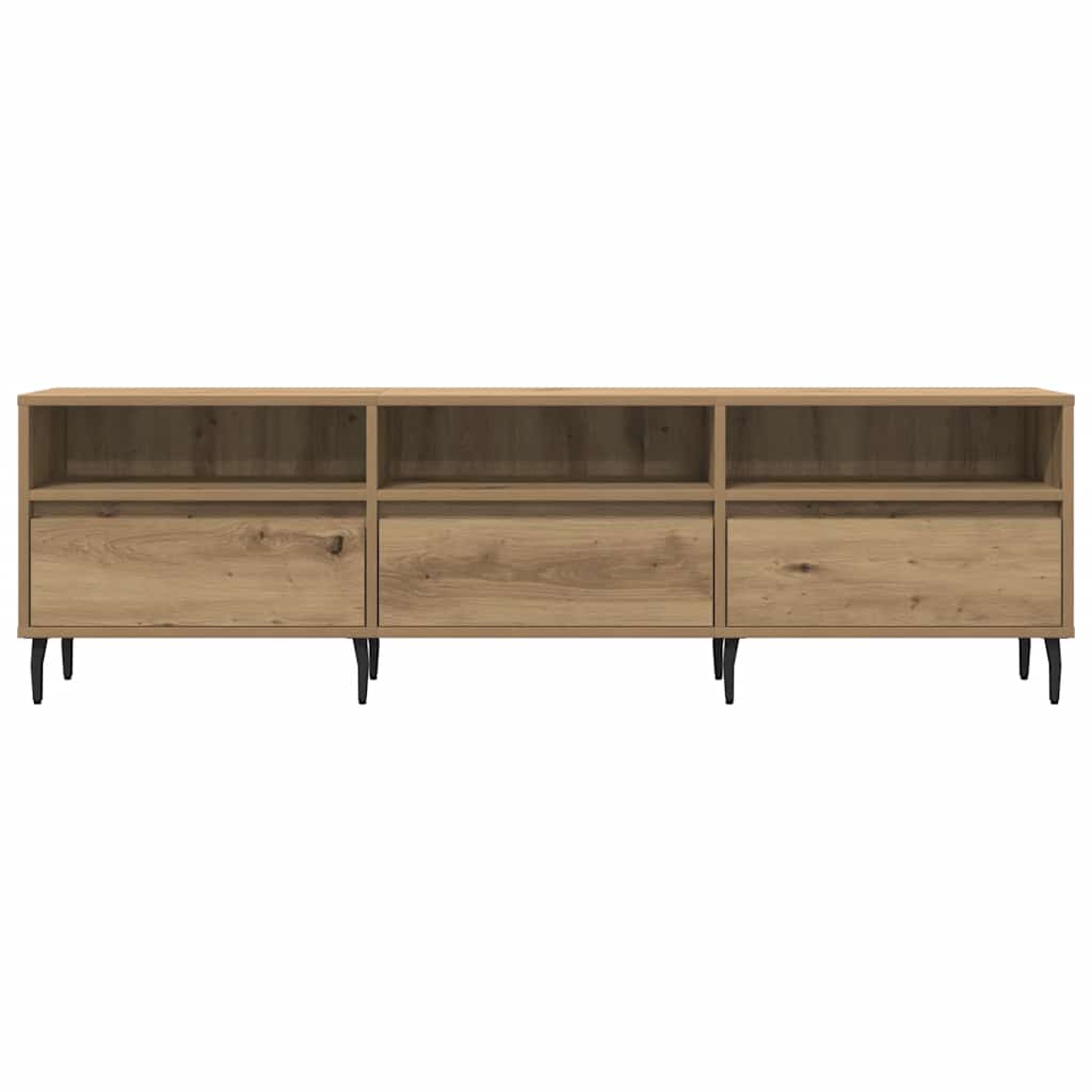 vidaXL Mueble de TV madera de ingeniería roble artisan 150x30x44,5 cm - Image 4