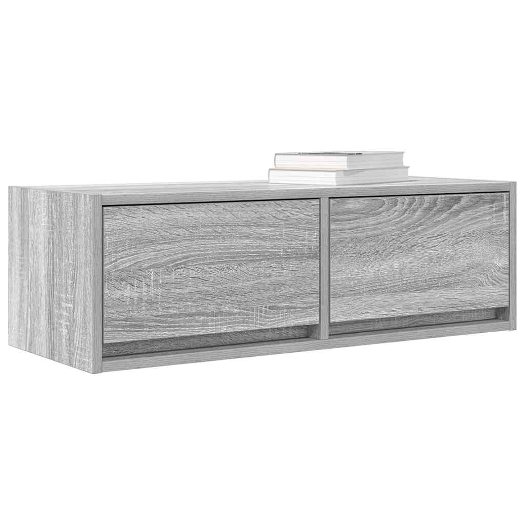 vidaXL Muebles de TV 2 uds madera ingeniería gris Sonoma 80x31x25,5 cm - Image 4