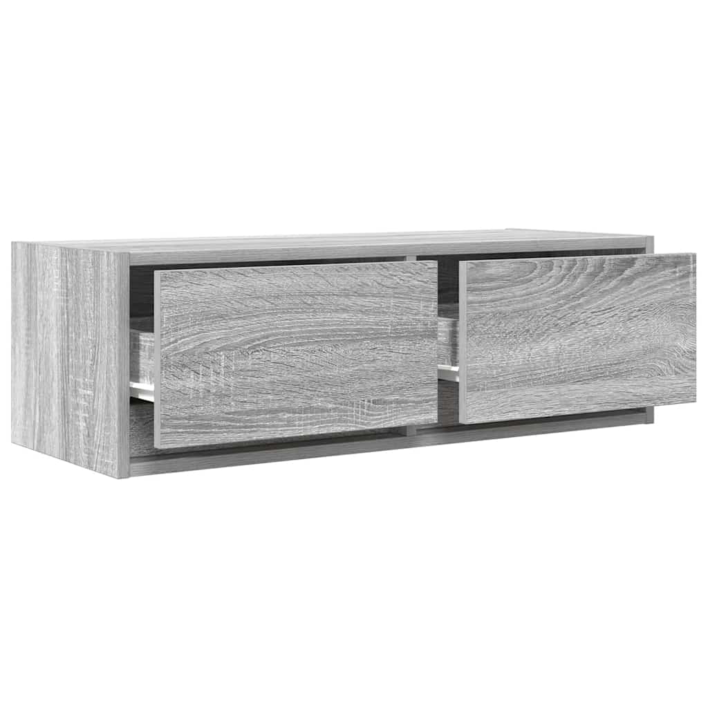 vidaXL Muebles de TV 2 uds madera ingeniería gris Sonoma 80x31x25,5 cm - Image 5