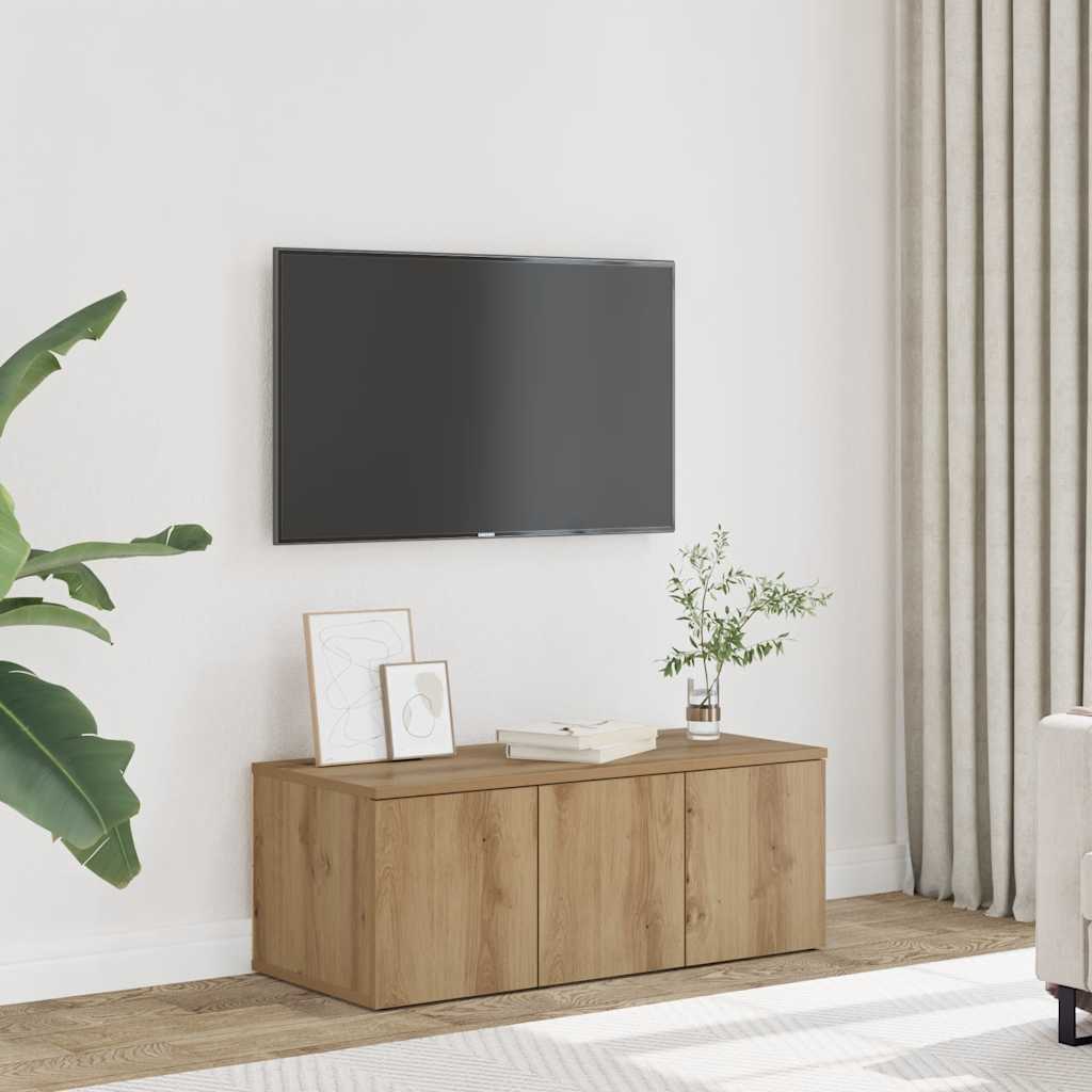 vidaXL Mueble para TV madera contrachapada roble artisan 80x34x30 cm