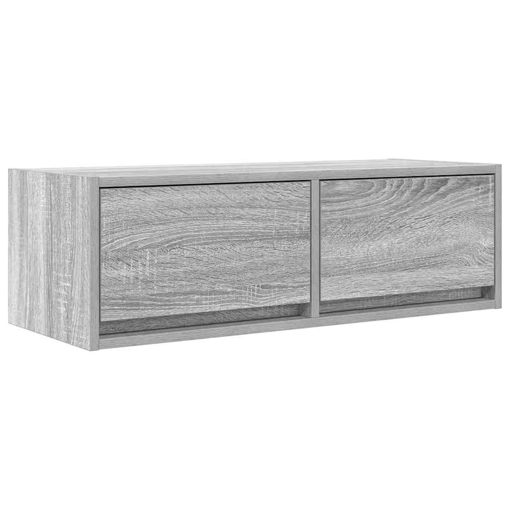 vidaXL Muebles de TV 2 uds madera ingeniería gris Sonoma 80x31x25,5 cm - Image 6