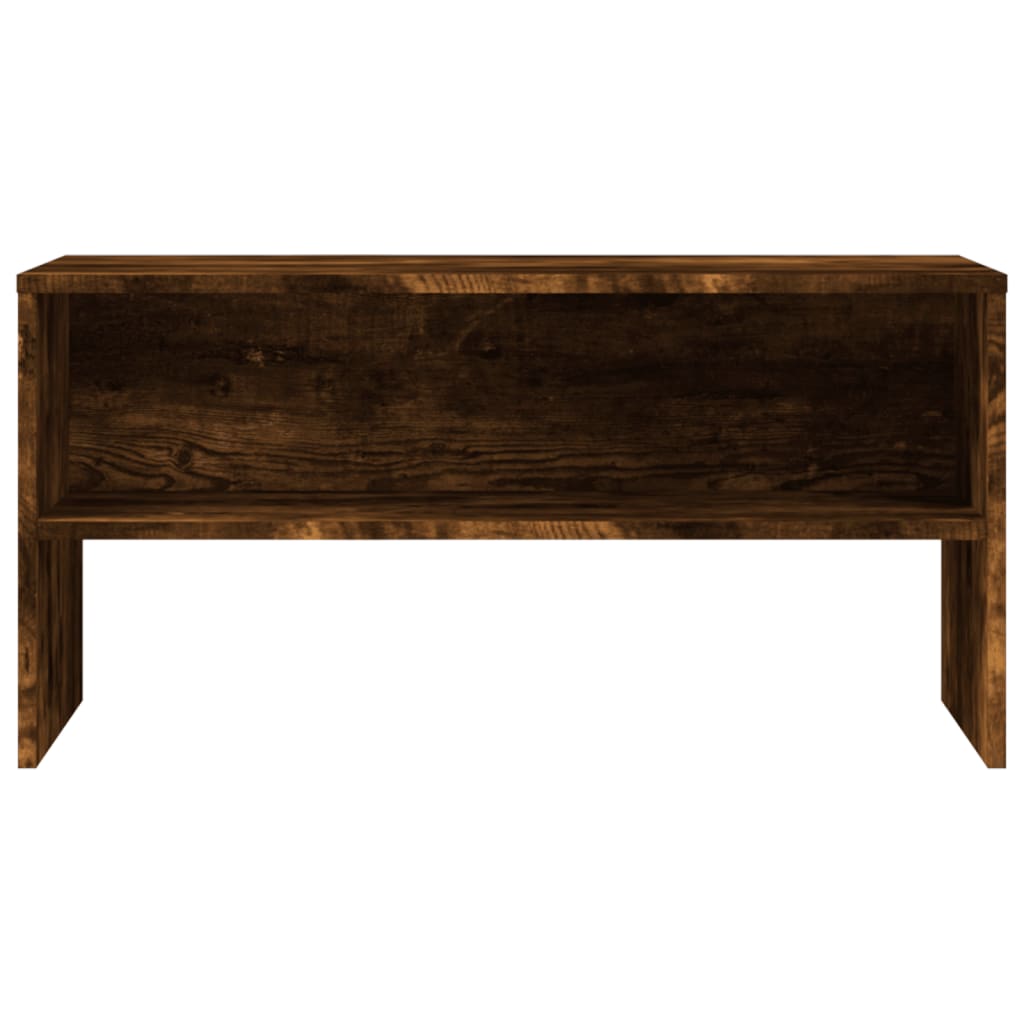 vidaXL Mueble de TV madera de ingeniería roble ahumado 80x40x40 cm - Image 4