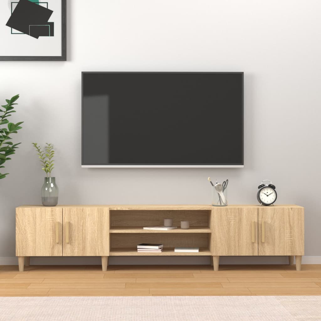 vidaXL Mueble de TV roble Sonoma 180x31,5x40 cm madera de ingeniería