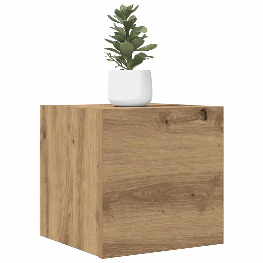 vidaXL Mueble de pared para TV roble artisan 30,5x30x30 cm