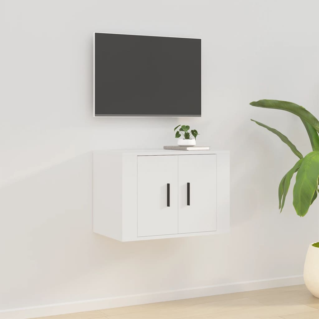 vidaXL Mueble para TV de pared blanco 57x34,5x40 cm