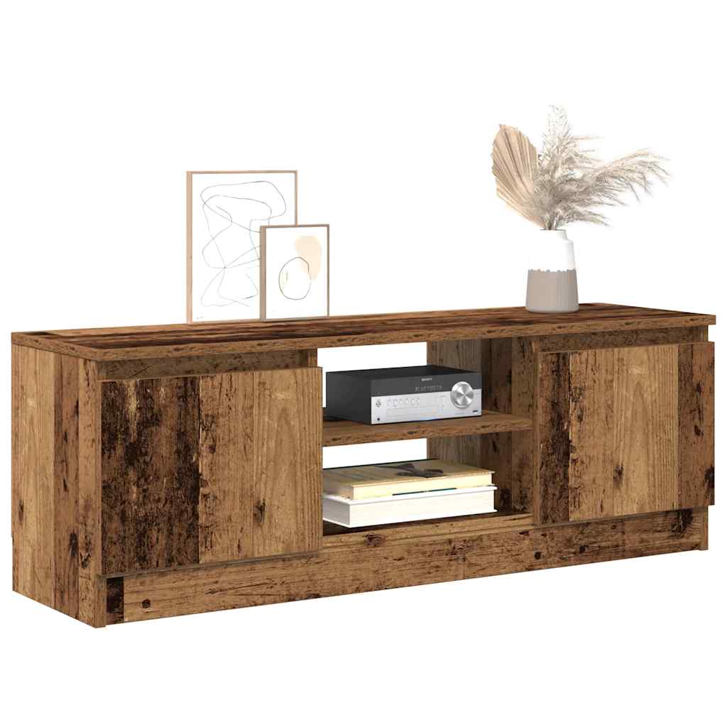 vidaXL Mueble para TV madera ingeniería madera envejecida 102x30x36 cm