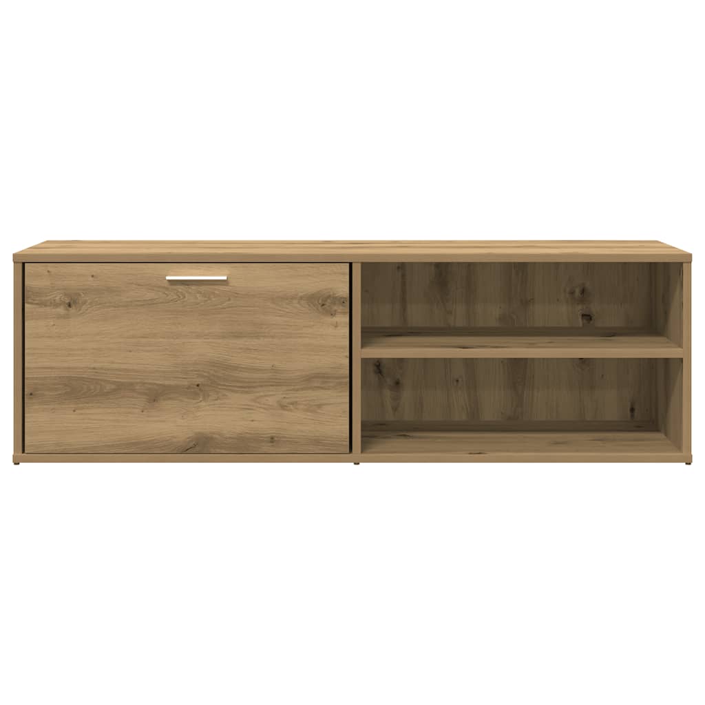 vidaXL Mueble de TV madera de ingeniería roble artesanal 120x34x37 cm - Image 4