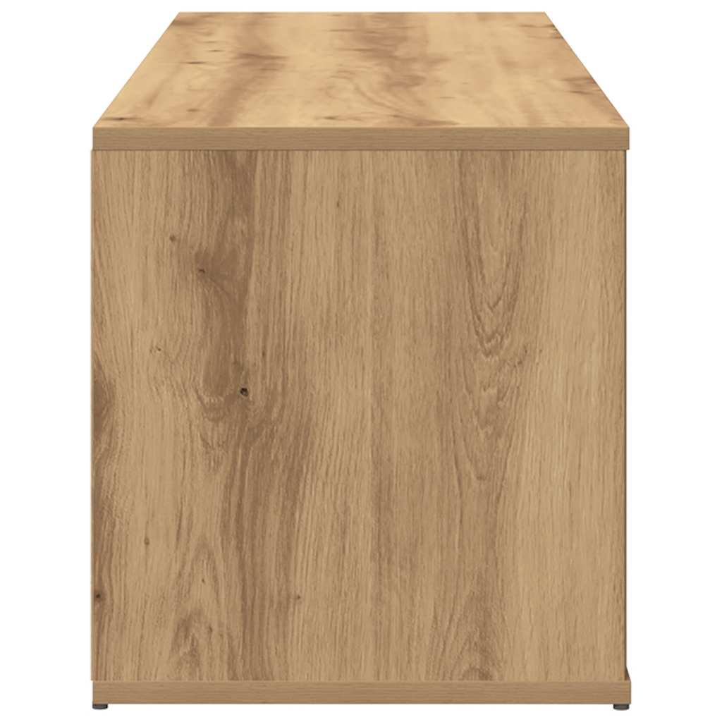 vidaXL Mueble de TV madera de ingeniería roble artesanal 120x34x37 cm - Image 5
