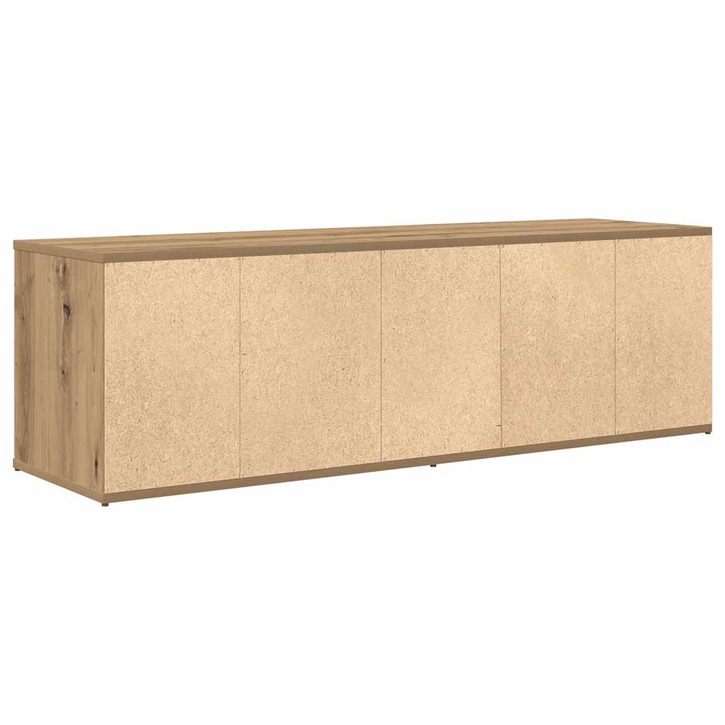 vidaXL Mueble de TV madera de ingeniería roble artesanal 120x34x37 cm - Image 6