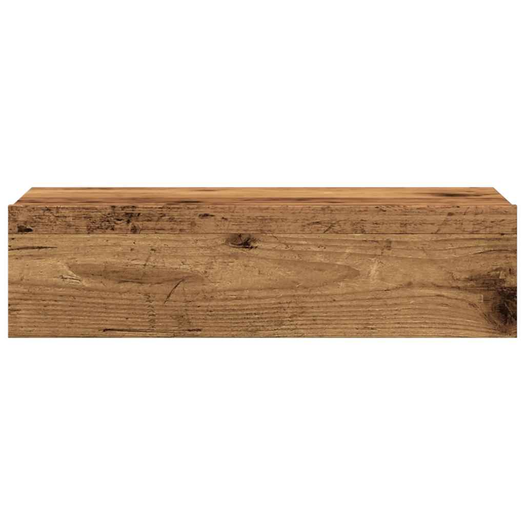 vidaXL Mueble de TV con luces LED envejecida 60x35x15,5 cm - Image 6