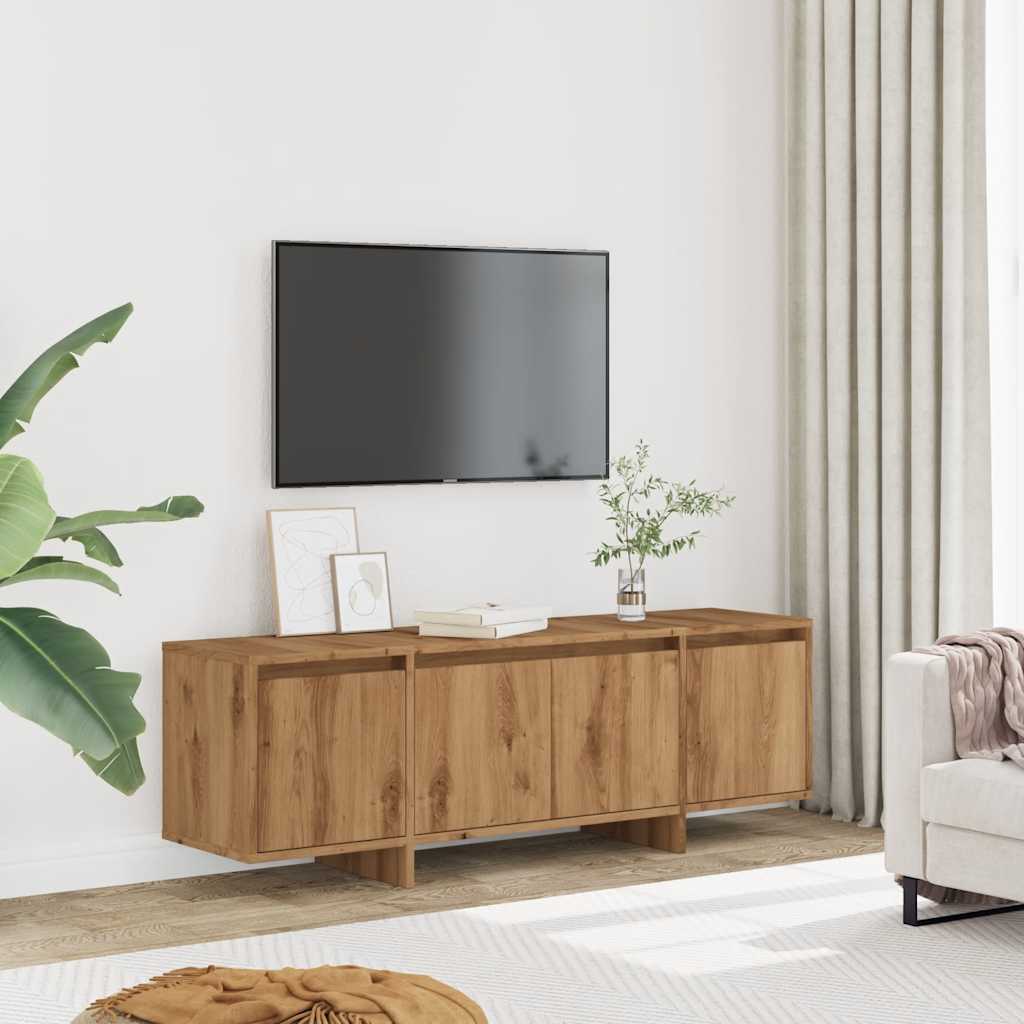 vidaXL Mueble de TV madera de ingeniería roble artisan 120x30x40,5 cm - Image 3