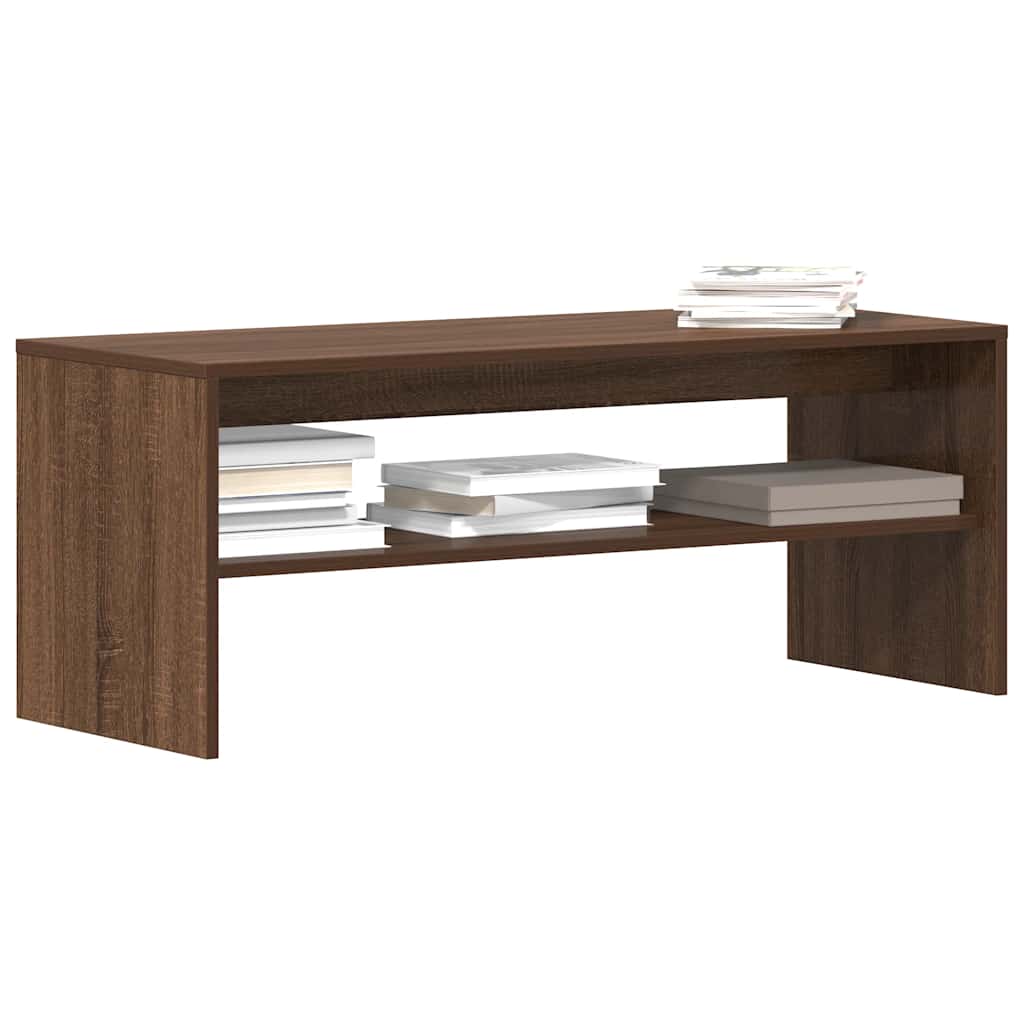 vidaXL Mueble de TV madera contrachapada roble marrón 100x40x40 cm