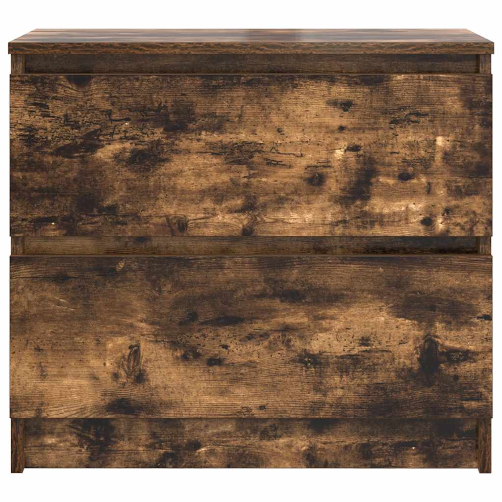 vidaXL Mueble de TV madera de ingeniería roble ahumado 60x35x54 cm - Image 6