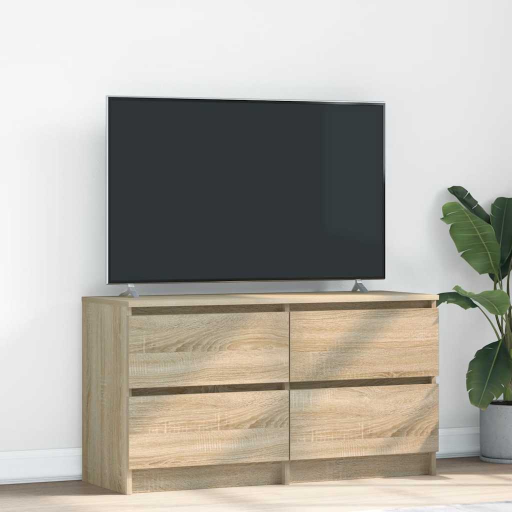 vidaXL Mueble de TV madera de ingeniería roble Sonoma 100x35x54 cm
