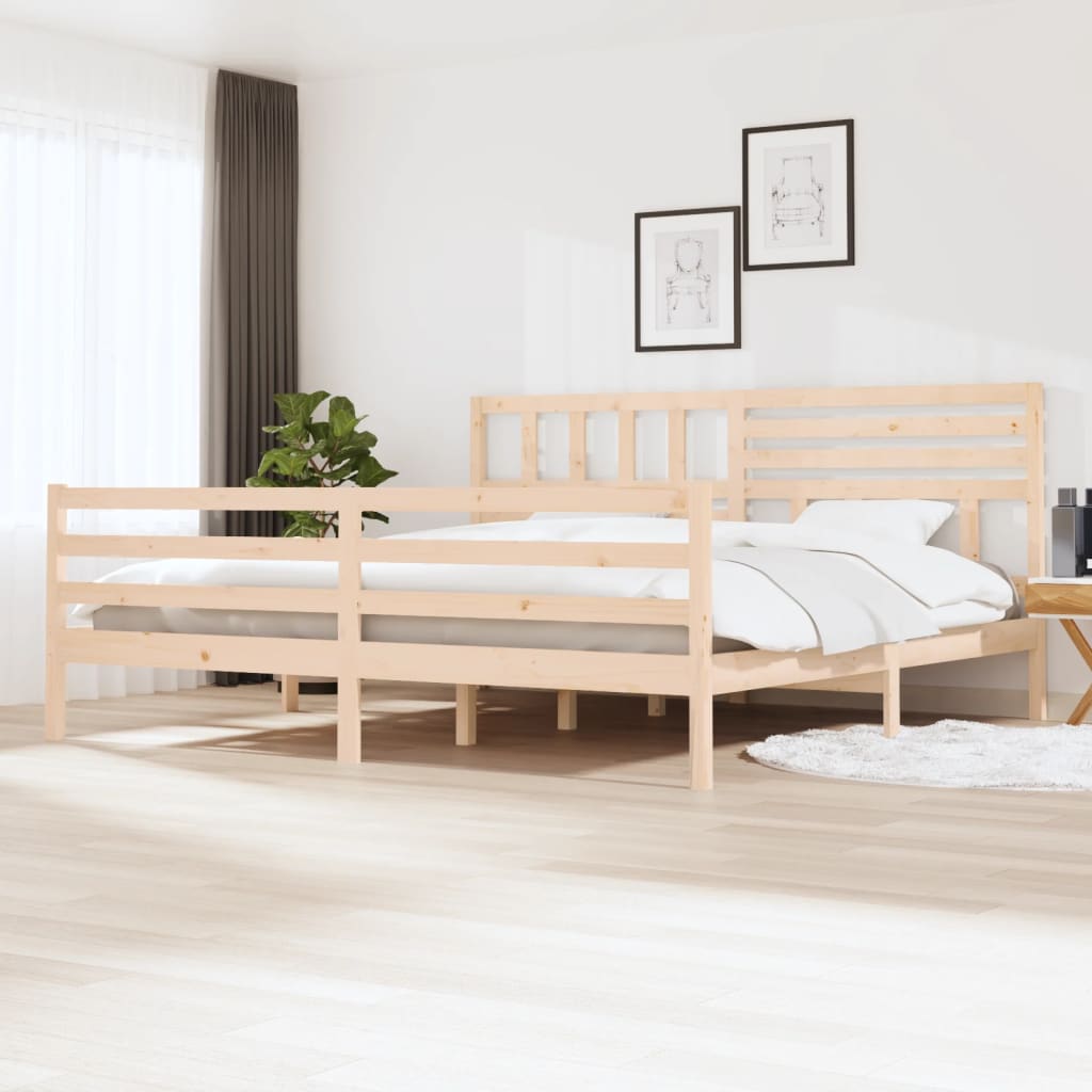 vidaXL Estructura de cama sin colchón madera maciza 200x200 cm