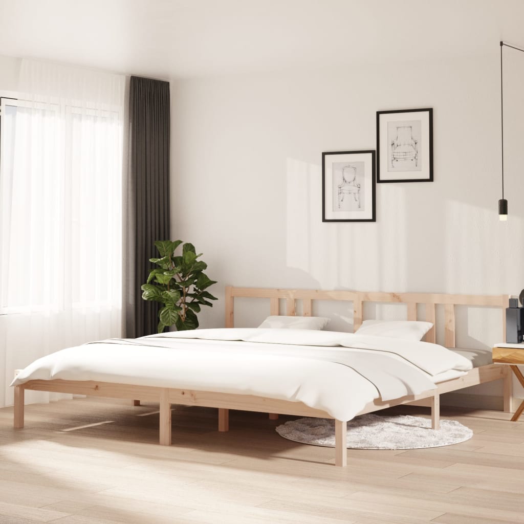 vidaXL Estructura de cama sin colchón madera maciza 200x200 cm