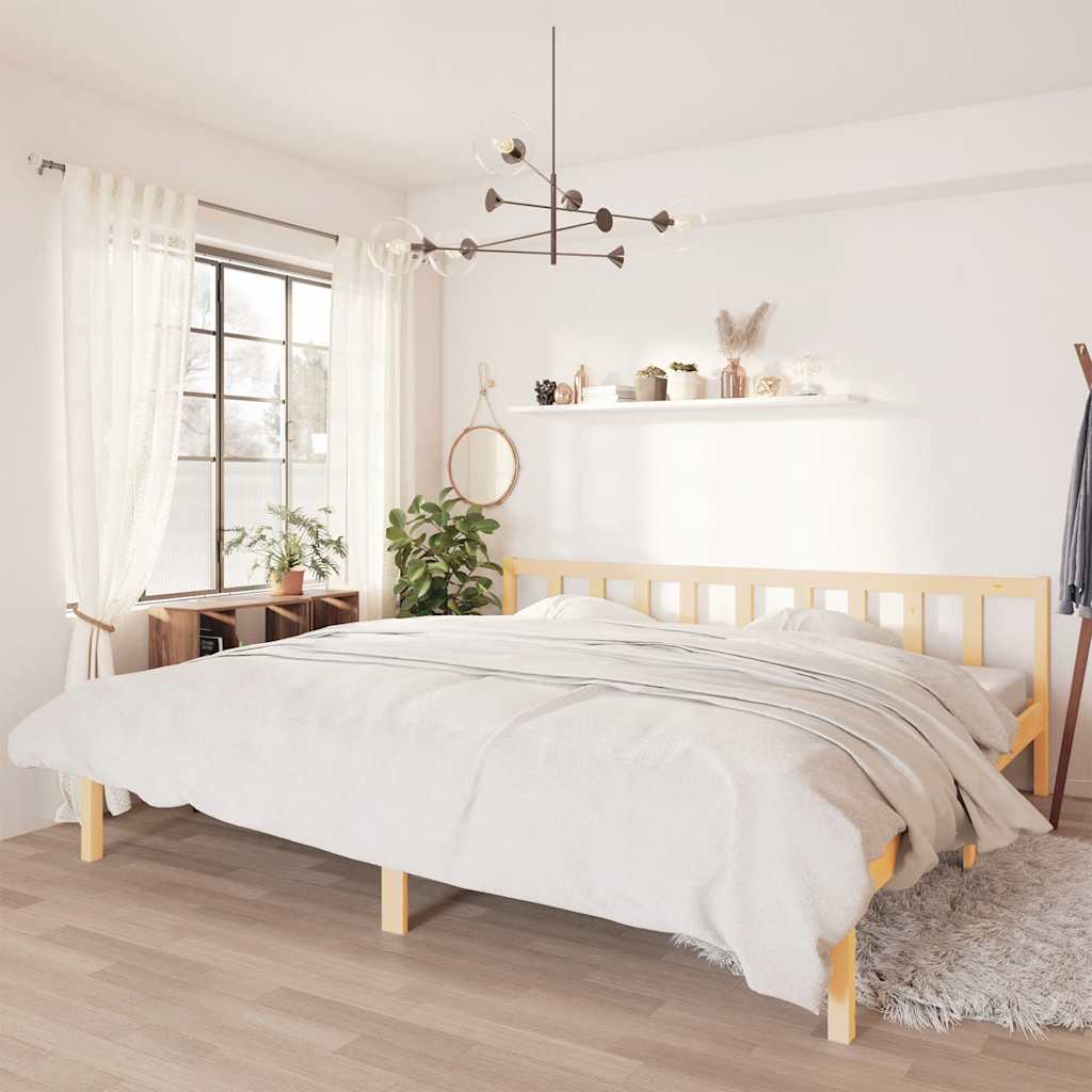 vidaXL Estructura de cama sin colchón madera maciza 200x200 cm