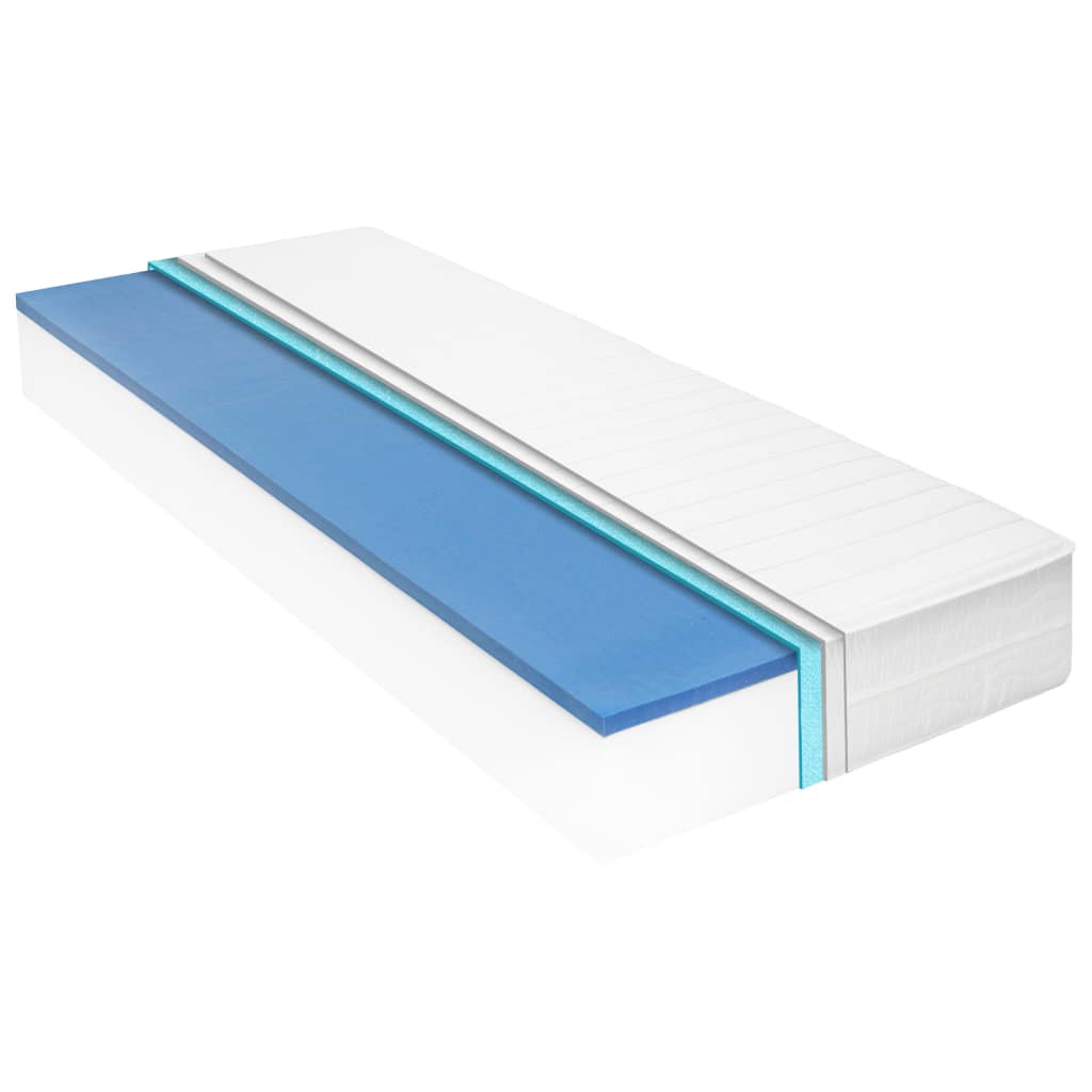 vidaXL Matelas 180x200 cm Mousse à mémoire de forme Visco 18 cm H2