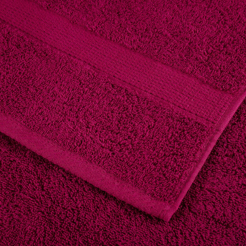 vidaXL Serviettes de qualité supérieure SOLUND 10pcs bordeaux 600 g/m² - Image 6