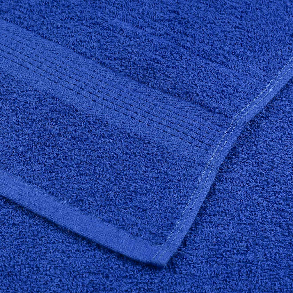 vidaXL Serviettes de sauna 4 pcs bleu 80x200 cm 360 g/m² 100% coton - Image 6