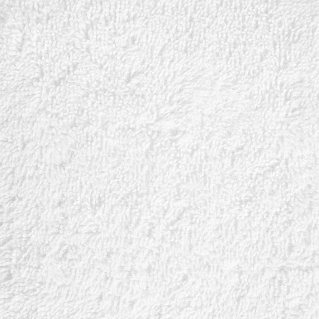 vidaXL Serviettes de douche de qualité supérieure SOLUND 25 pcs blanc - Image 5
