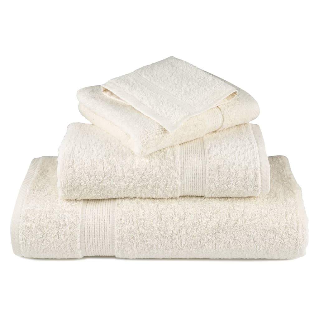 vidaXL Serviettes de douche de qualité supérieure SOLUND 2 pcs crème - Image 4