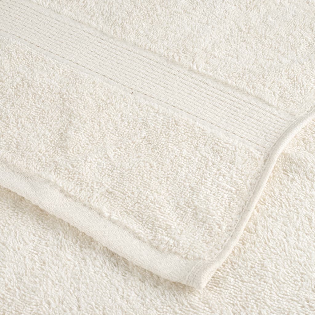 vidaXL Serviettes de douche de qualité supérieure SOLUND 2 pcs crème - Image 6
