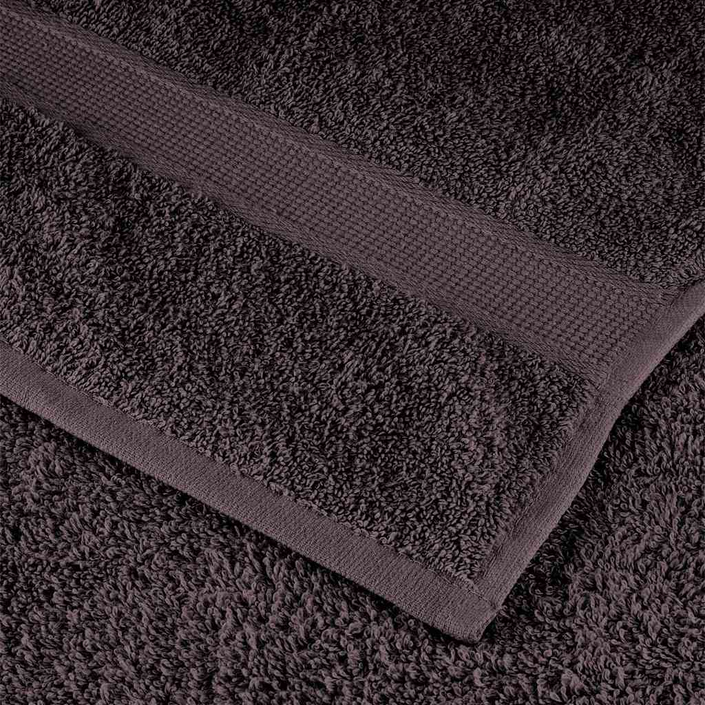 vidaXL Serviettes de bain 25 pcs anthracite 100x150 cm 100% coton - Image 6