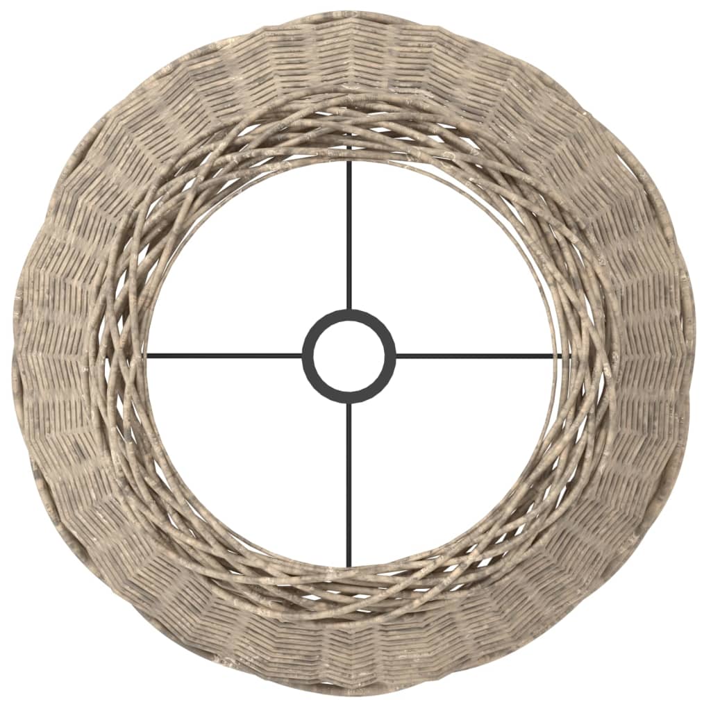 vidaXL Abat-jour marron Ø50x30 cm osier - Image 5