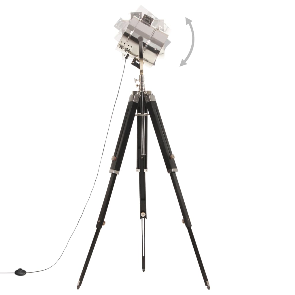 vidaXL Lampadaire à trépied Bois de manguier massif 165 cm - Image 6