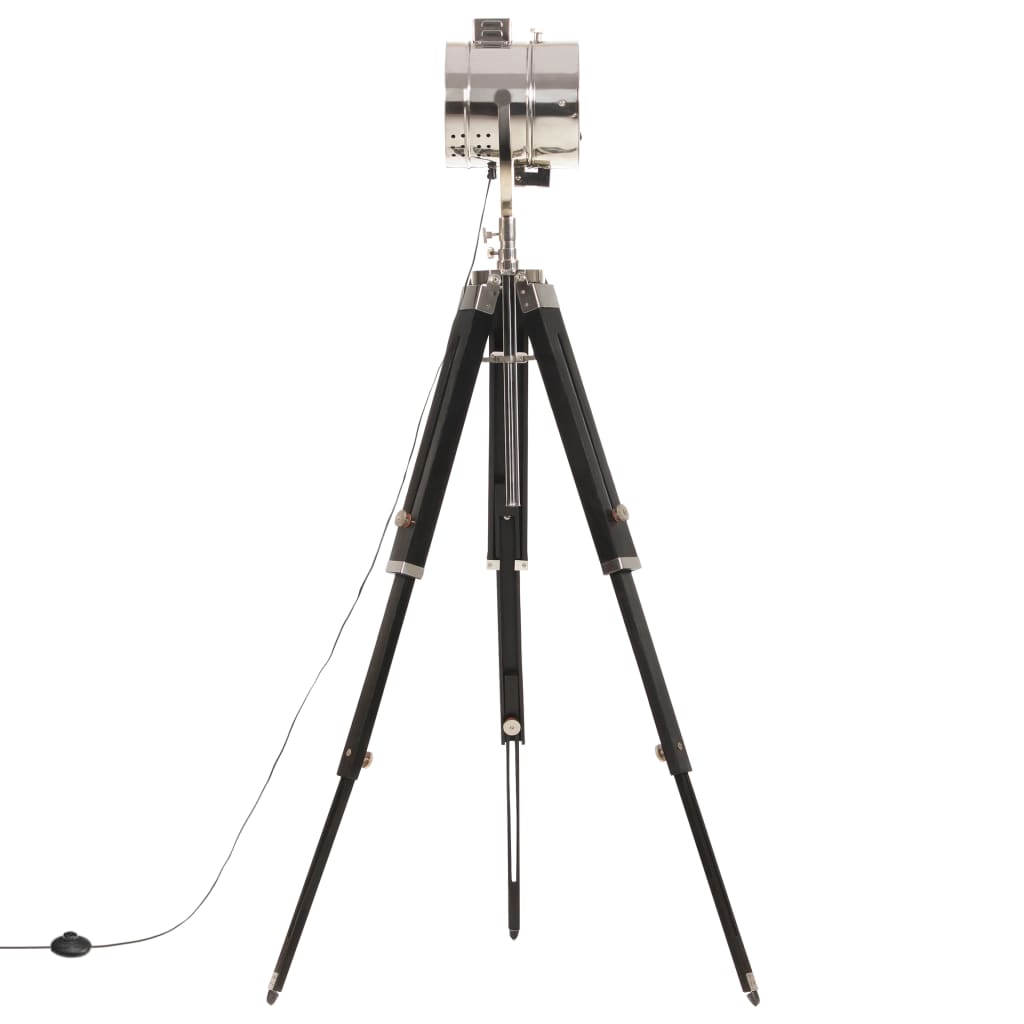 vidaXL Lampadaire à trépied Bois de manguier massif 165 cm - Image 5