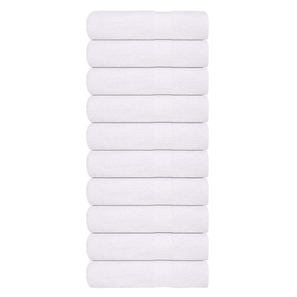 vidaXL Serviettes de bain 10 pcs blanc 100x150 cm 360 g/m² 100% coton