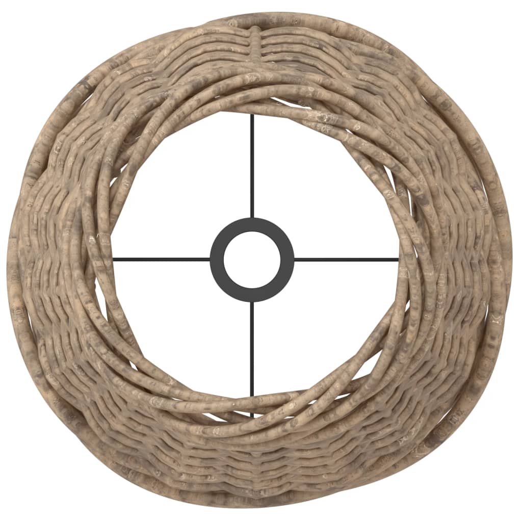 vidaXL Abat-jour marron Ø15x12 cm osier - Image 5