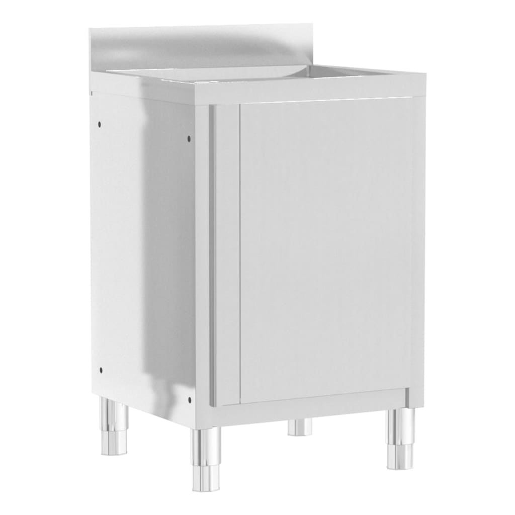 vidaXL Armoires de cuisine commerciales 2 pièces en acier inoxydable - Image 6