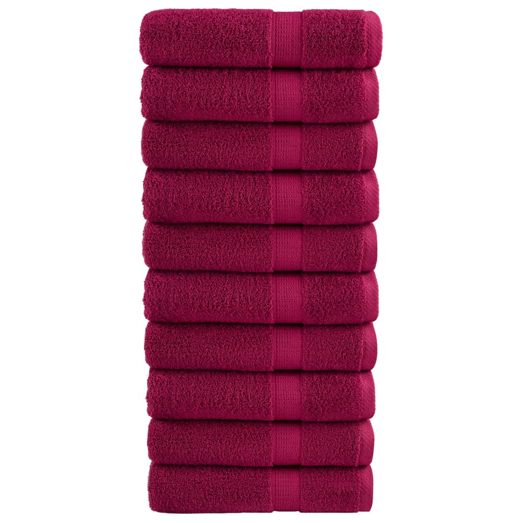 vidaXL Serviettes de douche de qualité supérieure SOLUND 10 pcs