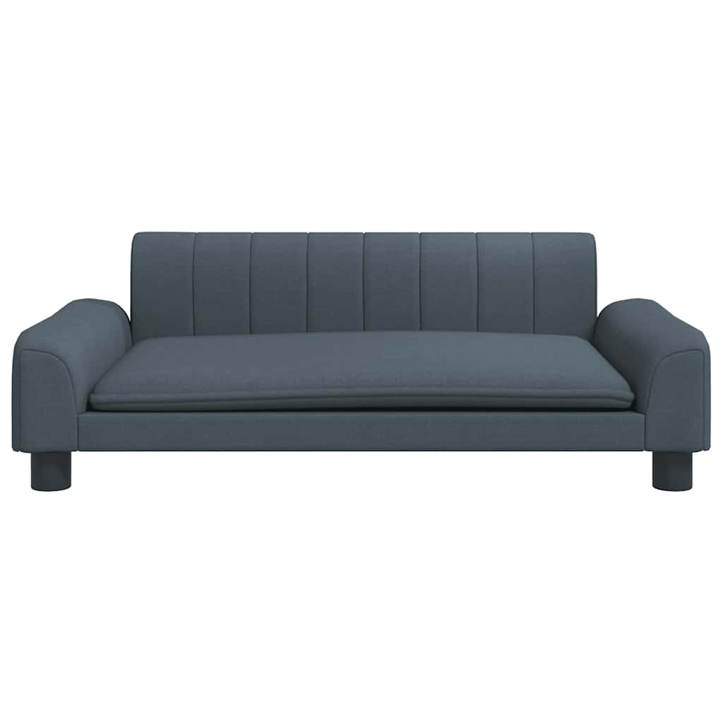 vidaXL Lit pour chien gris foncé 90x53x30 cm tissu - Image 3