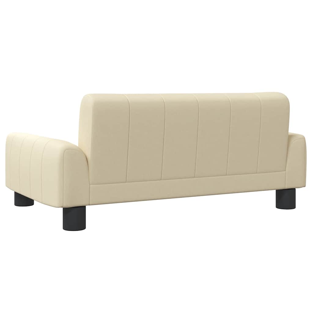 vidaXL Lit pour chien crème 70x45x30 cm tissu - Image 5