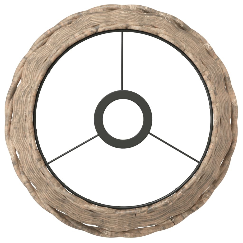 vidaXL Abat-jour de plafonnier marron Ø25x17 cm osier - Image 3