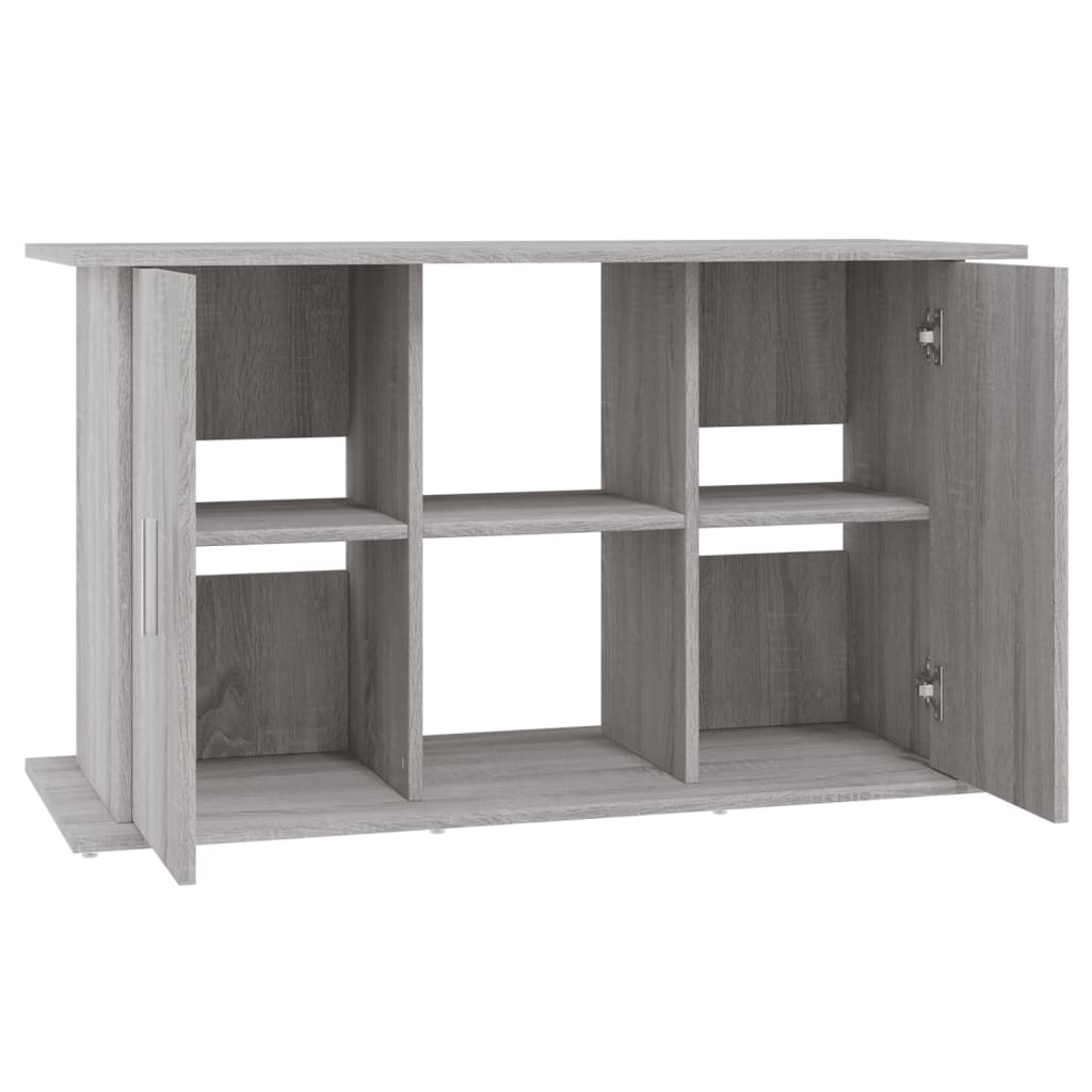 vidaXL Support pour aquarium sonoma gris 101x41x58cm bois d'ingénierie - Image 6