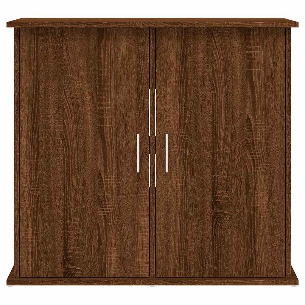 vidaXL Support pour aquarium chêne marron 81x36x73cm bois d'ingénierie - Image 5