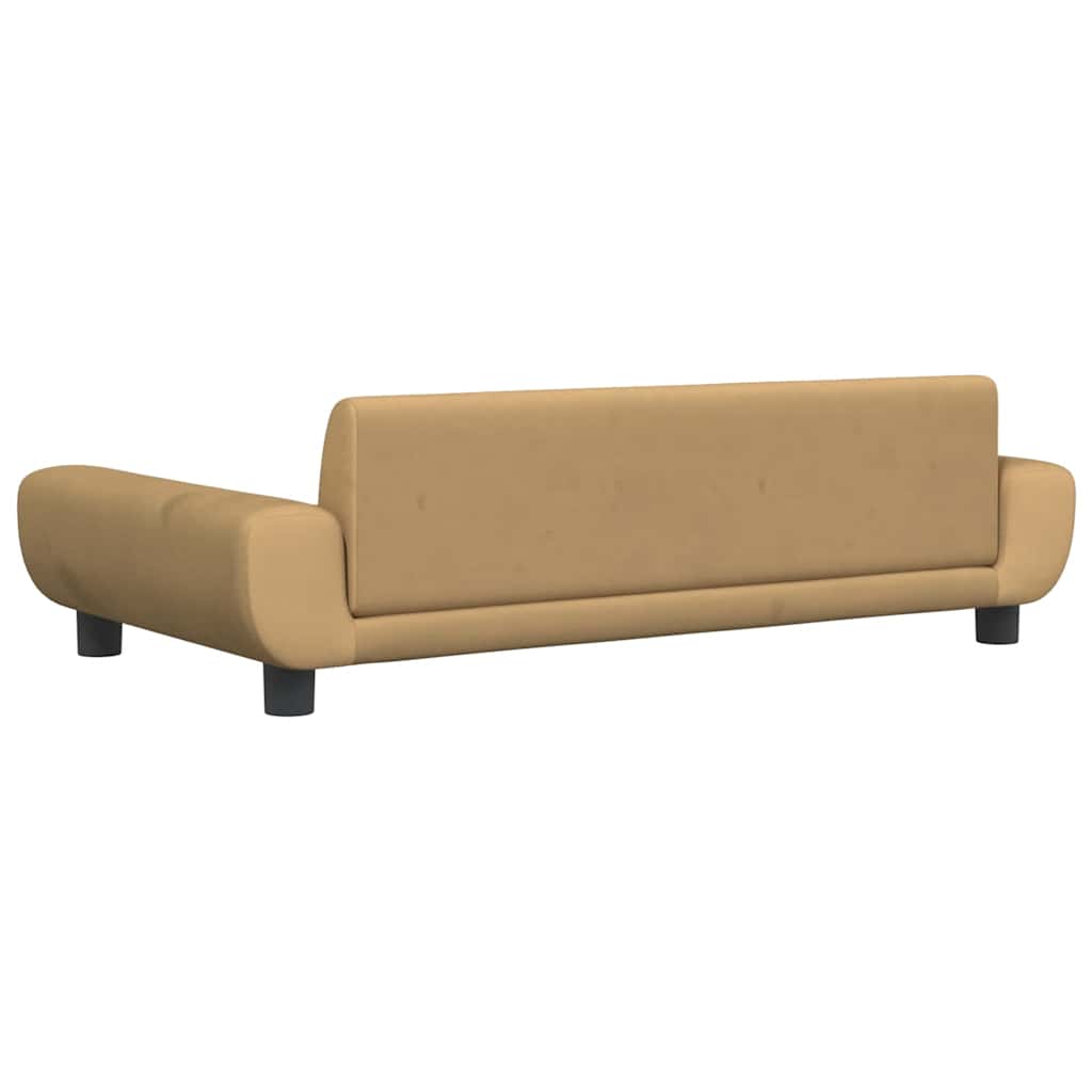 vidaXL Lit pour chien marron 100x54x33 cm velours - Image 5