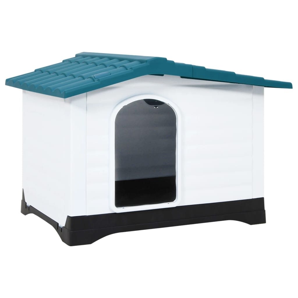 vidaXL Niche pour chien Bleu 90,5x68x66 cm Polypropylène