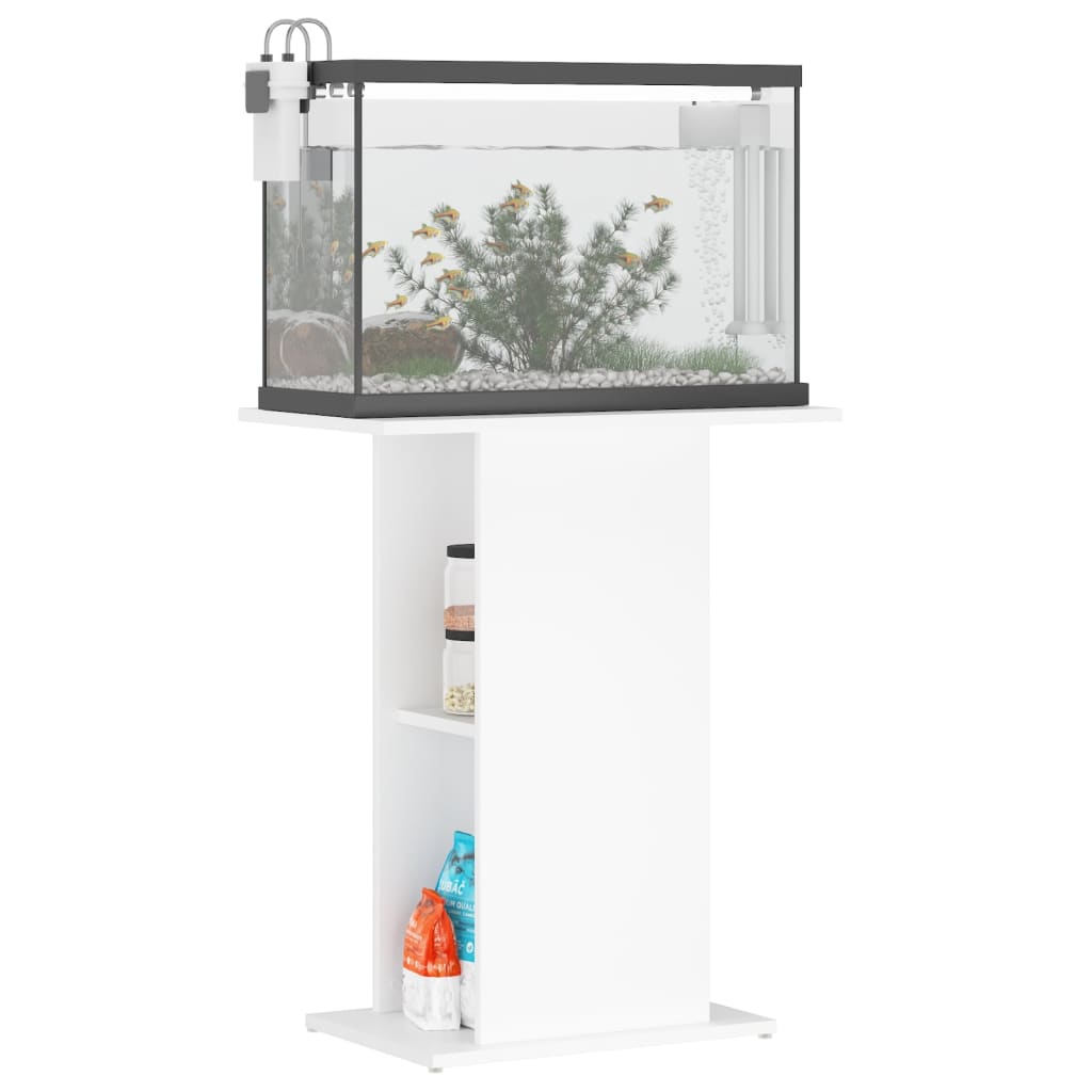 vidaXL Support pour aquarium blanc 60,5x36x72,5 cm bois d'ingénierie - Image 3