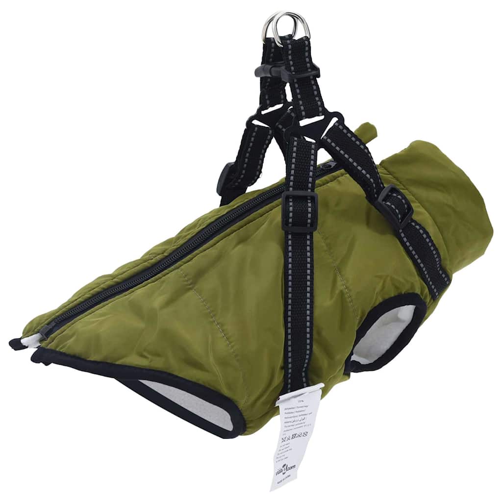 vidaXL Manteau pour chiens avec harnais imperméable réfléchissant L40