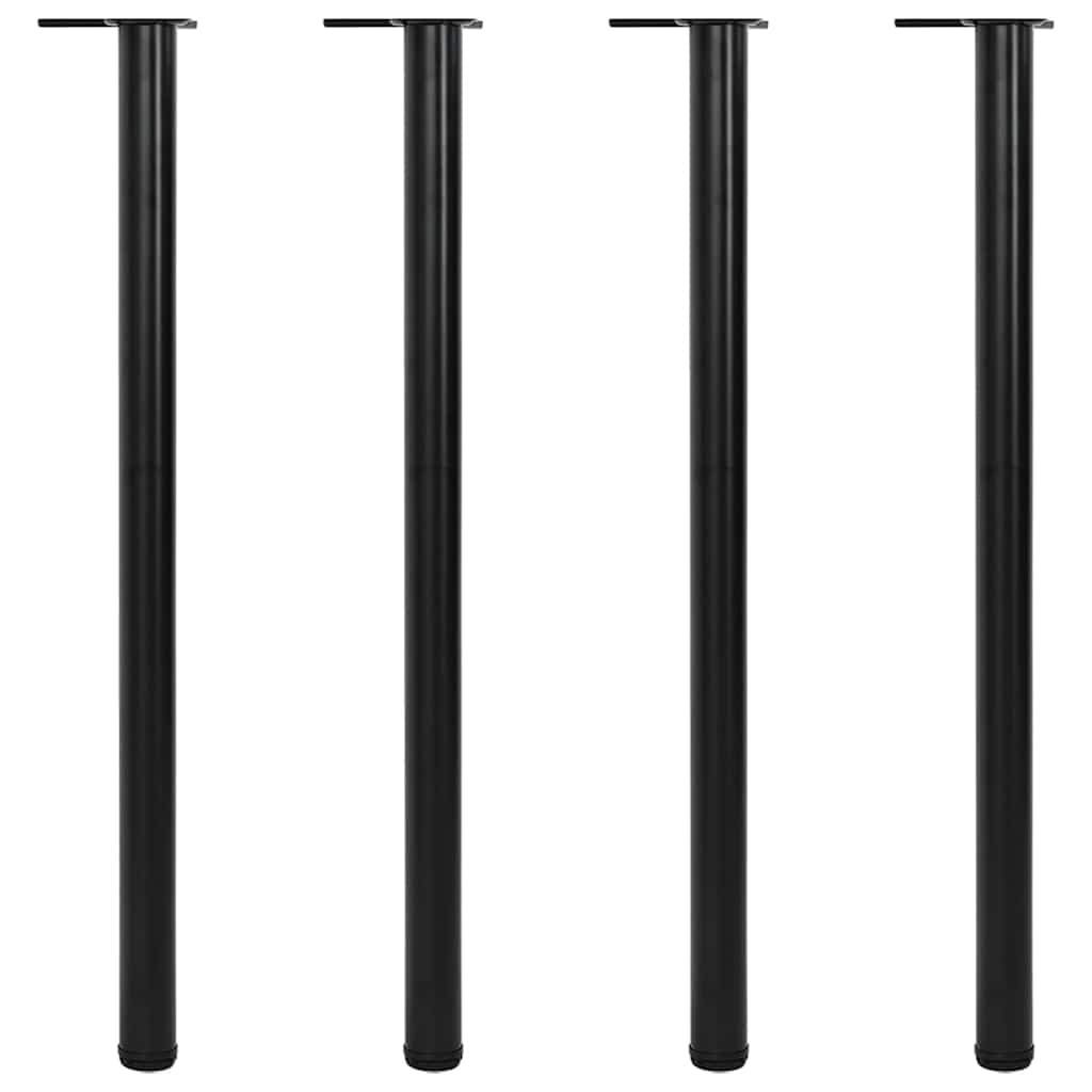 vidaXL Patas de mesa ajustables en 4 alturas negro 1100 mm