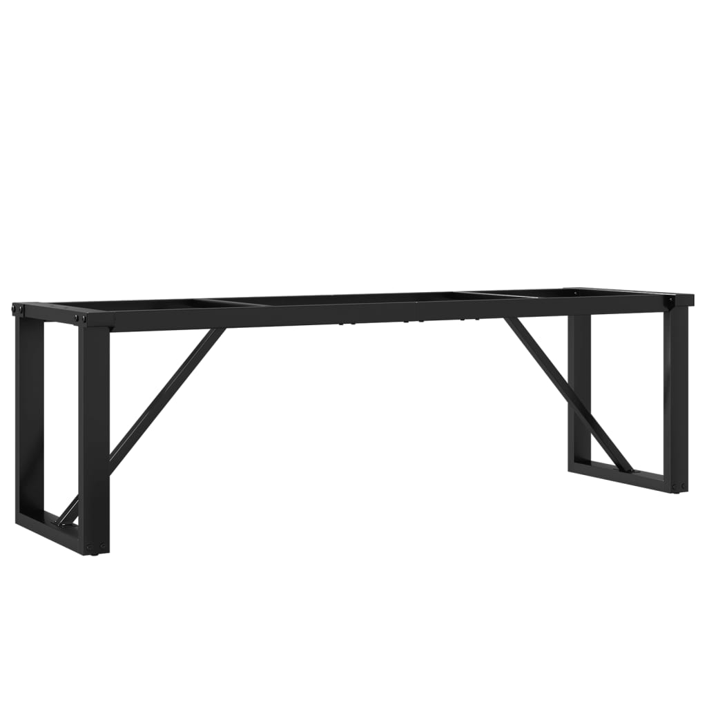 vidaXL Patas de mesa de centro estructura O acero 140x30x43 cm - Image 6