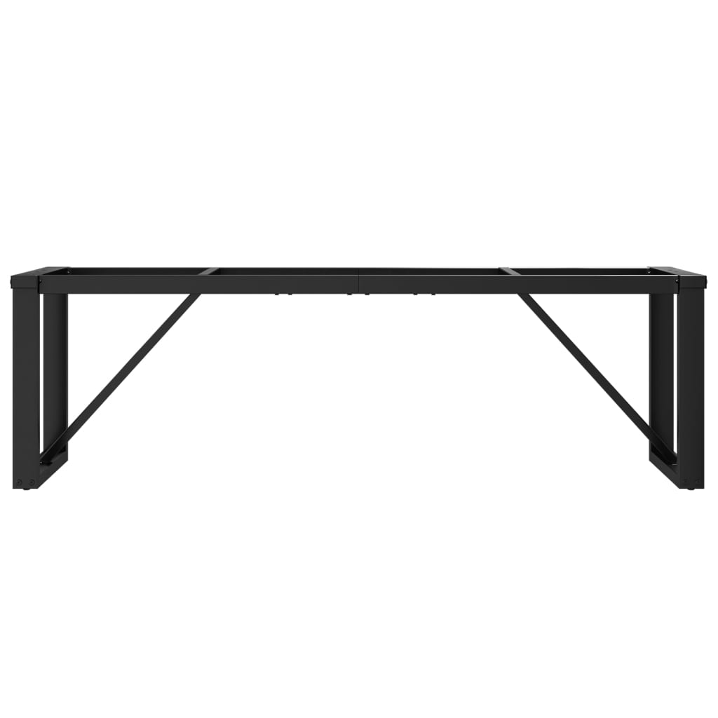 vidaXL Patas de mesa de centro estructura O acero 140x30x43 cm - Image 4