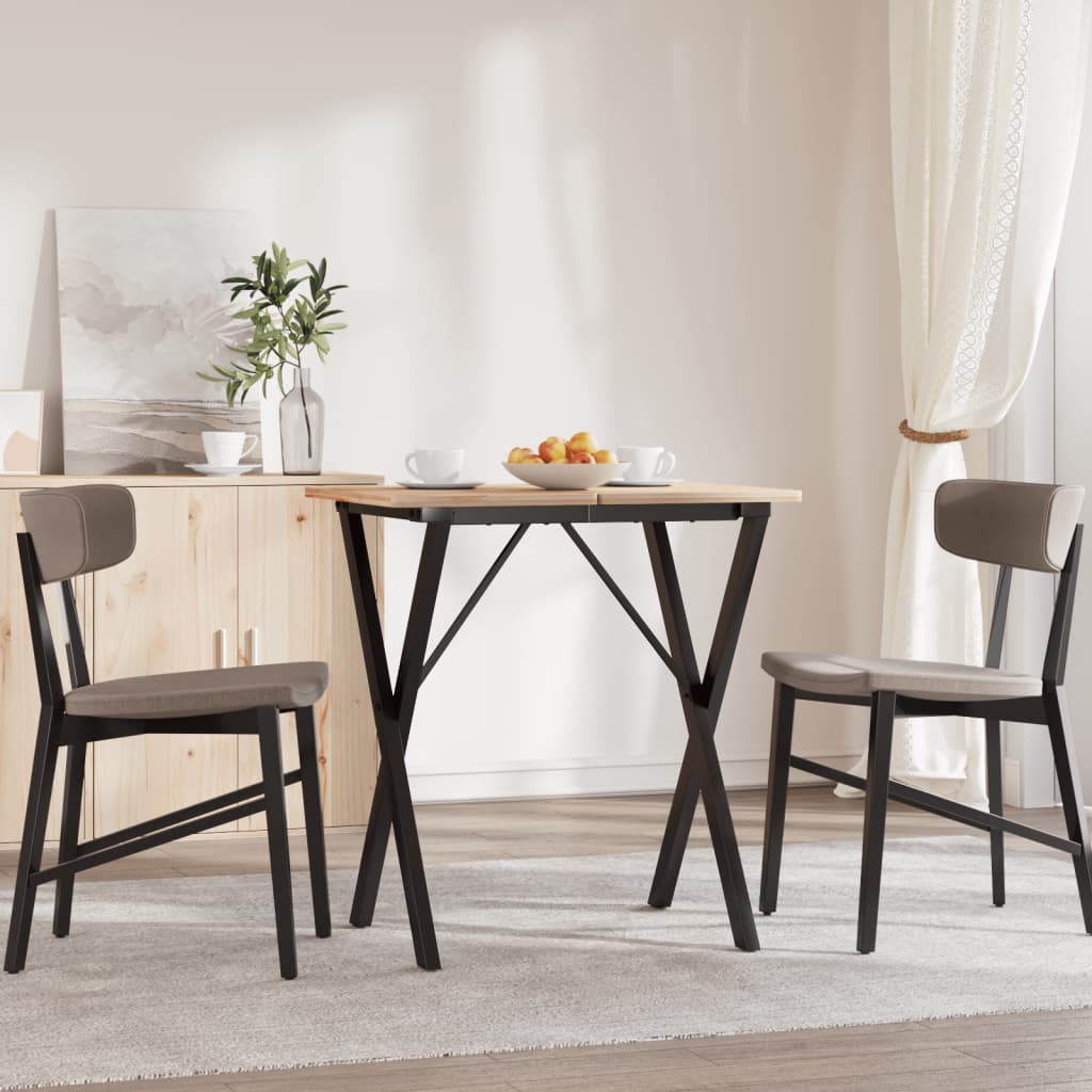 vidaXL Patas de mesa de comedor estructura X acero 60x40x73 cm - Image 3