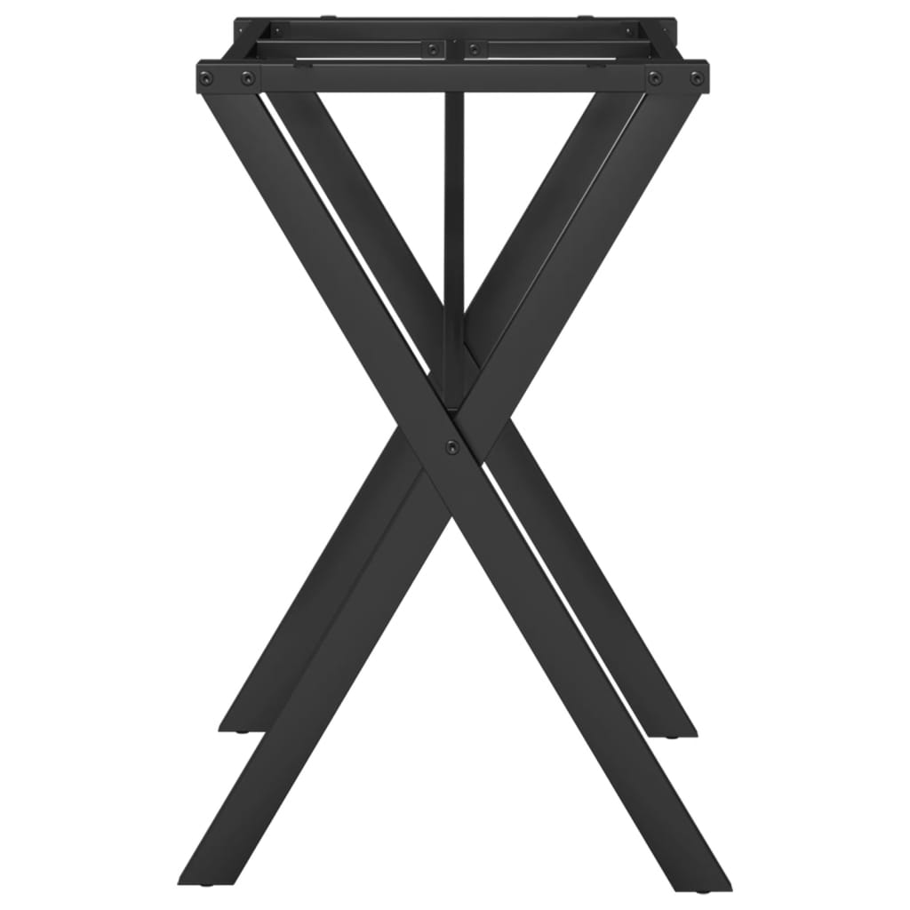 vidaXL Patas de mesa de comedor estructura X acero 60x40x73 cm - Image 5